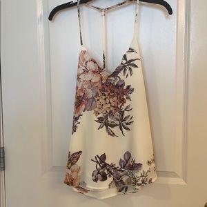 Never been worn chiffon floral tank